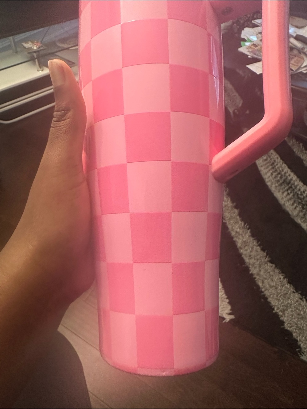 Pink Checkered Era 40oz - Picture 12 of 14